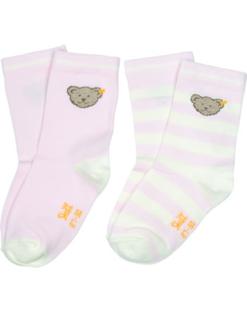 Steiff Socken 2er Pack barely pink 2121702-2560