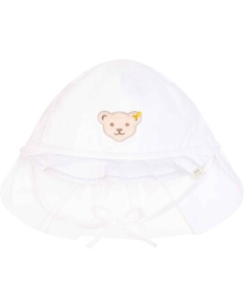 Steiff Bonnet CLASSIC Baby Girls bright white