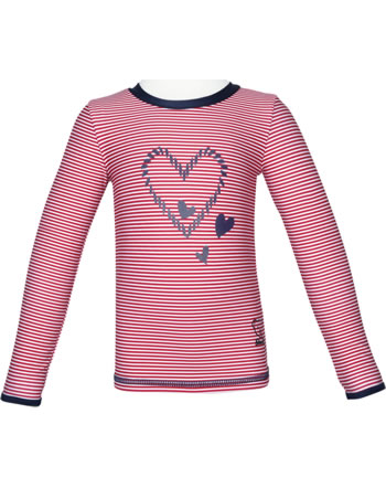 Steiff Sonnenschutz-Shirt UV-Shirt NAVY HEARTS GIRL tango red 2014610-4008