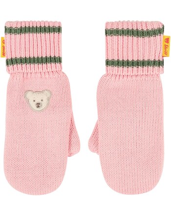 Steiff Strick-Fäustlinge aus Bio-Baumwolle - Poignant Pink