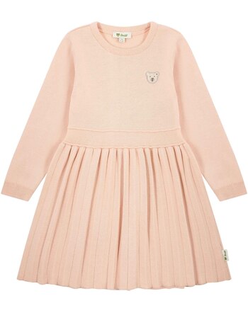 Steiff Langarm-Strickkleid aus 100% Baumwolle - Chintz Rose