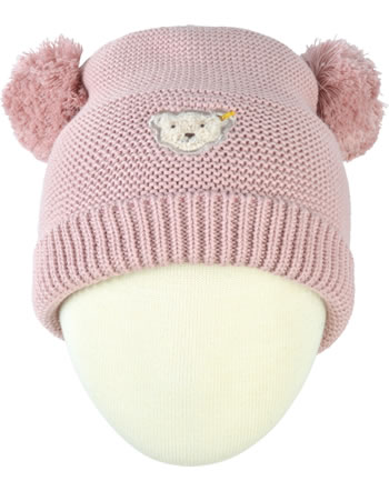 Steiff Knitted Hat CLASSIC Mini Girls silver pink