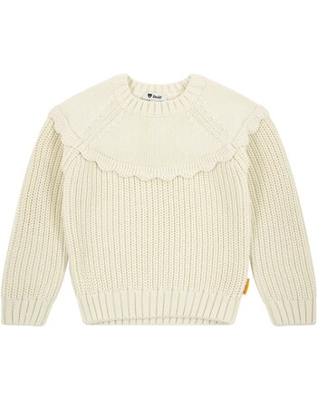 Steiff Strick-Pullover aus 100% Baumwolle - Eggnog