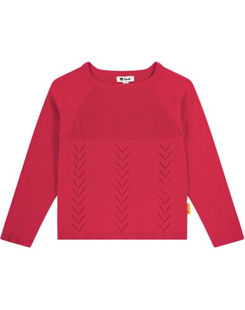 Steiff Strick-Pullover aus Baumwolle und Kaschmir - Jester Red