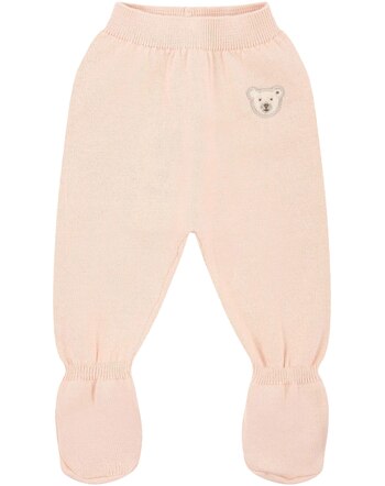 Steiff Strickhose mit Füßen aus 100% Baumwolle - Chintz Rose