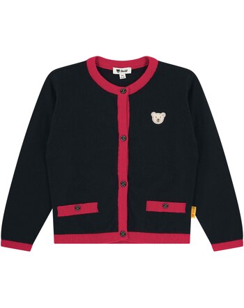Steiff Strickjacke aus Baumwolle und Kaschmir - Steiff Navy