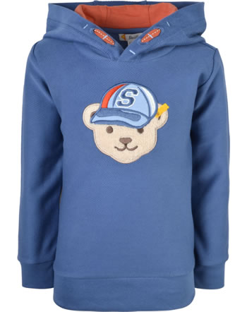 Steiff Sweatshirt mit Kapuze CATCHER Mini Boys bijou blue
