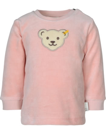 Steiff Sweatshirt Velour BASIC BABY WELLNESS silver pink