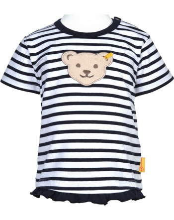 Steiff T-Shirt Kurzarm BEACH PLEASE Baby Girls steiff navy