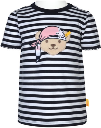 Steiff T-Shirt Kurzarm BEACH PLEASE Mini Girls steiff navy