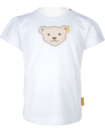 STEIFF Baby Langarmshirt LITTLE BEAR GIRLS 6642121 weiss Bär Tatzen T-Shirt NEU 