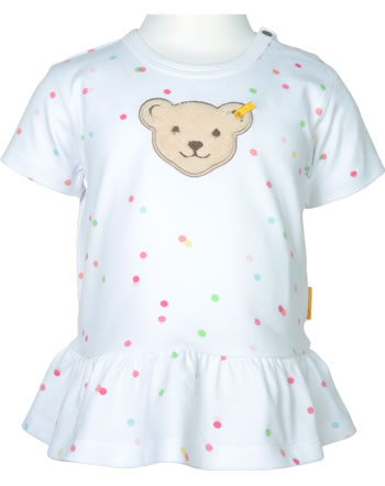Steiff T-Shirt Kurzarm GARDEN PARTY Baby Girls bright white