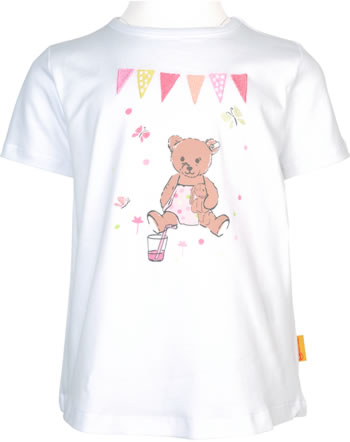 Steiff T-Shirt Kurzarm GARDEN PARTY Mini Girls bright white 2213223-1000
