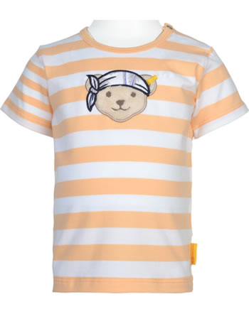 Steiff T-Shirt Kurzarm HAPPY HIPPO Baby Boys peach fuzz
