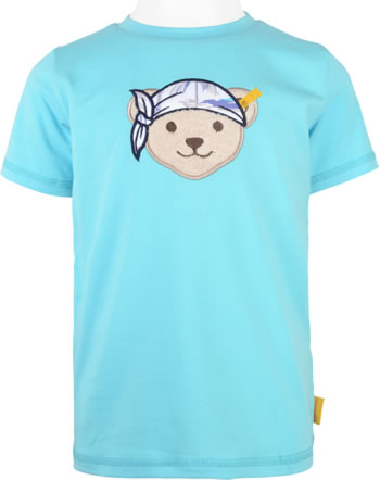 Steiff T-Shirt Kurzarm HAPPY HIPPO Mini Boys blue topaz