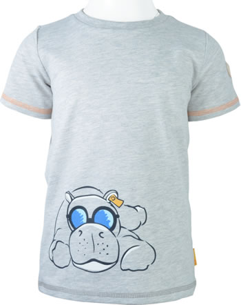 Steiff T-Shirt Kurzarm HAPPY HIPPO Mini Boys nimbus cloud