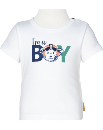 Steiff T-Shirt Kurzarm HIGH FIVE Baby Boys bright white