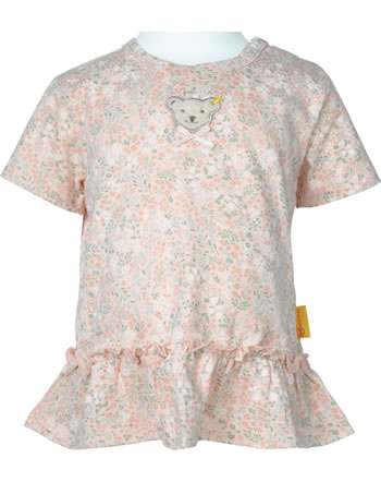 Steiff T-Shirt Kurzarm JUNGLE FEELING Baby Girls seashell pink 2211418-3073