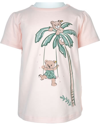 Steiff T-Shirt Kurzarm JUNGLE FEELING Mini Girls seashell pink