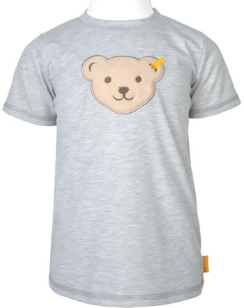 Steiff T-Shirt Kurzarm Quietsche HAPPY HIPPO Mini Boys nimbus cloud