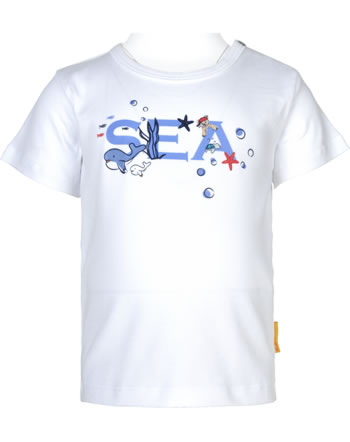Steiff T-Shirt Kurzarm UNDER THE SURFACE Baby Boys bright white 2212336-1000