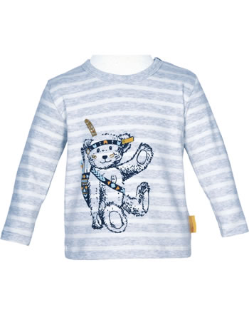 Steiff T-Shirt Langarm INDI BEAR Baby Boys steiff baby blue 2022341-3023