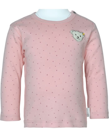 Steiff T-Shirt Langarm ORGANIC JUST DOTS Baby Girl silver pink 2122513-3015