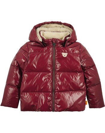 Steiff Thermo-Steppjacke mit abnehmbarer Kapuze - Ruby Wine