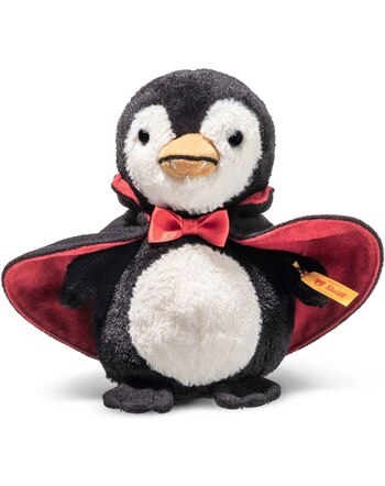 Steiff Vampir-Pinguin 'Nibble' 15 cm - Schwarz/Weiß