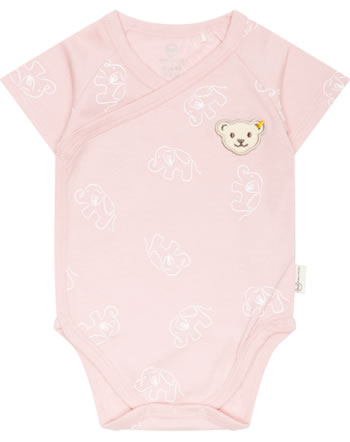 Steiff Bodysuit long sleeve BASIC Baby Wellness silver pink 0030002-3015