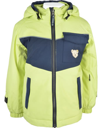 Steiff Winter-Jacket with hood STEIFF TEC OUTERWEAR sunny lime 2023701-2038