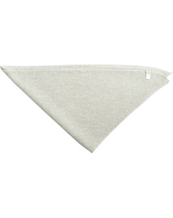 Strickgut Kinder-Dreieckstuch 80 x 40 cm aus Merinowolle - Stein