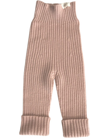 Strickgut Leggings zum Mitwachsen aus Merinowolle - Puder