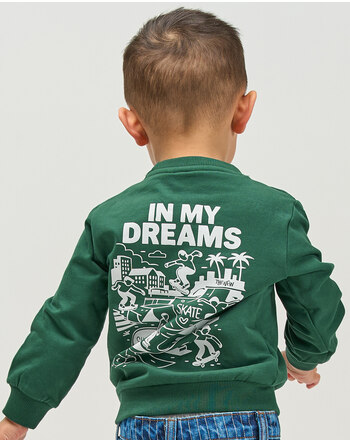 The New Sweatshirt aus Bio-Baumwolle mit Skater-Grafik - June Bug