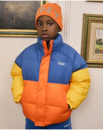 Tiny Cottons Steppjacke COLOR BLOCK - Summer Red