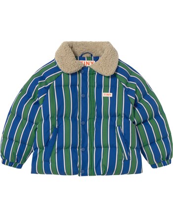 Tiny Cottons Steppjacke RETRO STRIPES - Dark Blue/Dark Green
