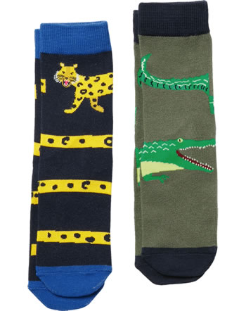 Tom Joule Socks Set 2 pieces BRILLIANT BAMBOO leopard and crocodile 218371