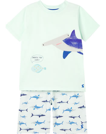 Tom Joule Schlafanzug Pyjama kurz ARNIE green shark stripe 216355
