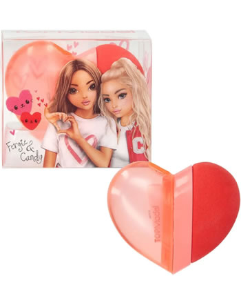 Taille-crayon et gomme TOPModel coeur 12368