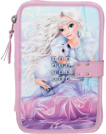 TOPModel Pencil case with code and two parts and filling ICEWORLD 11989