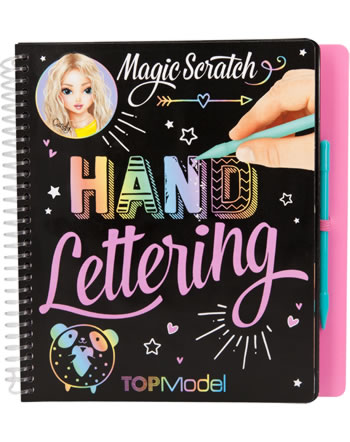 TOPModel coloring book Magic Scratch Hand Lettering