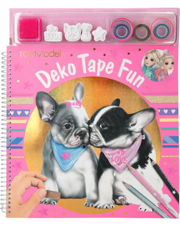 TOPModel Malbuch mit Masking Tapes / Deko Tape Fun DOG