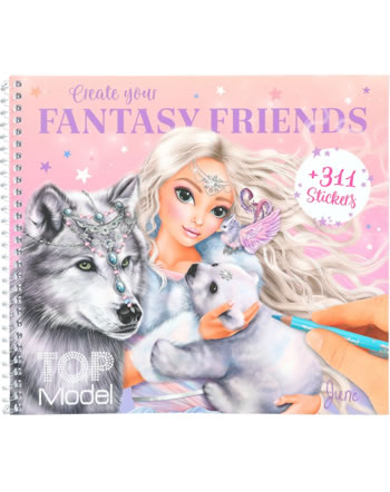 TOPModel Coloring and sticker book Create your Fantasy Friends 12072