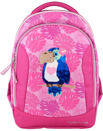TOPModel backpack sequins TROPICAL parrot