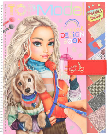 Livre de coloriage avec crayons et stylos de Top Model - Rêve de Lutin