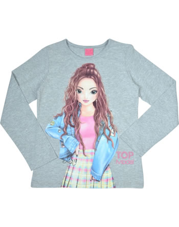 TOPModel T-Shirt Langarm LEXY light grey melange 85029-2017