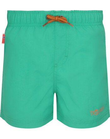 Trollkids Bade-Shorts 'Balestrand' mit UPF 30+ - Aquamarine Green/Caramel