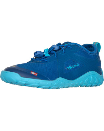 Trollkids Barfuß-Wanderschuh 'Skanden Barefoot Hiker' - Alpine Blue/Dark Indigo