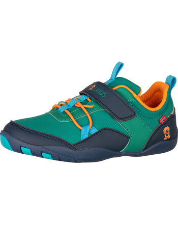 Trollkids Barfußschuhe 'Skaland Barefoot Hiker' - Sea Green/Madeira Blue/Sahara Sunset