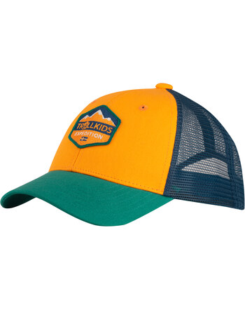 Trollkids Basecap KIDS FEMUND CAP - Sahara Sunset/Madeira Blue/Sea Green